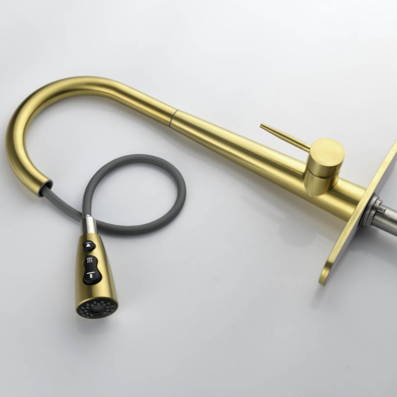 Detailed image of the faucets brushed nickel finish, highlighting its fingerprint resistance.