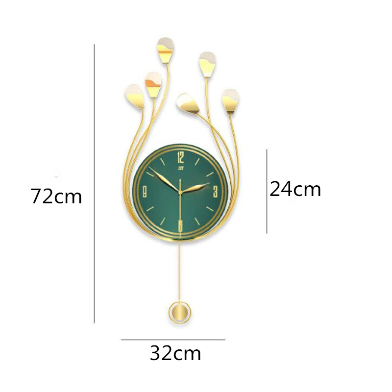 Chic Geometric Silent Swingable Wall Clock - Image 5