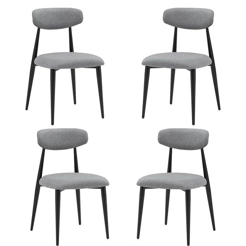 Arden CurveBack™ Modern Upholstered Metal Dining Chairs - Set of 4 - Image 2