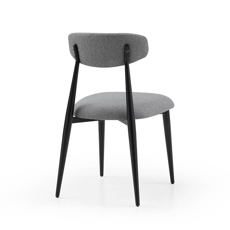 Arden CurveBack™ Modern Upholstered Metal Dining Chairs - Set of 4 - Image 4