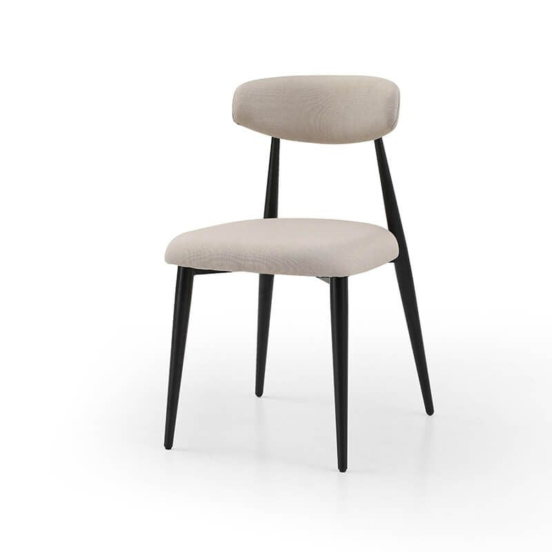 Elegant Curved Upholstered Dining Chairs – Set of 6 - Image 9