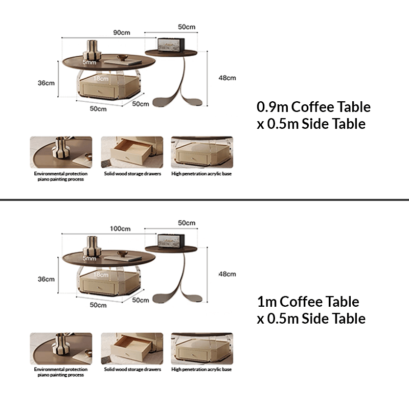 Top-down shot showing compact size of side table next to plush armchair—best side table for small living room setups