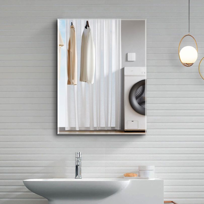 Modern aluminum bathroom cabinet showcasing adjustable shelves, perfect for organizing toiletries.