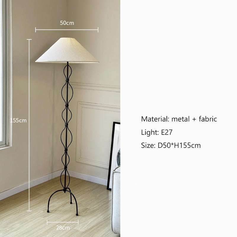 Vintage Elegance LED Corner Floor Lamp - Image 6