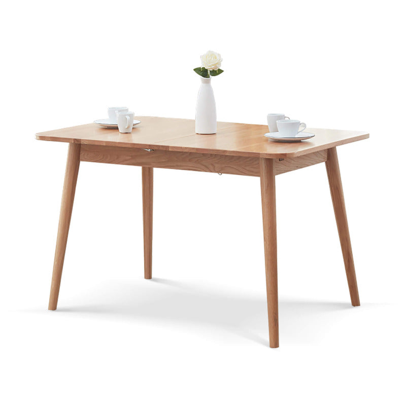 Family-friendly round dining table set for a meal with children