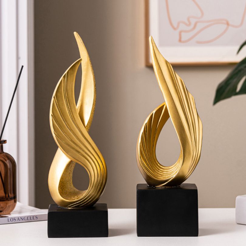 Nordic Elegance Resin Wing Ornament showcasing intricate details against a minimalist backdrop.