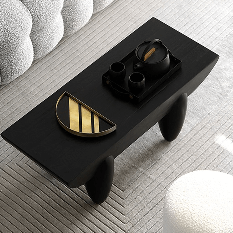 Top view of the Nordic Elegance Coffee Table highlighting its sleek design and sturdy construction.