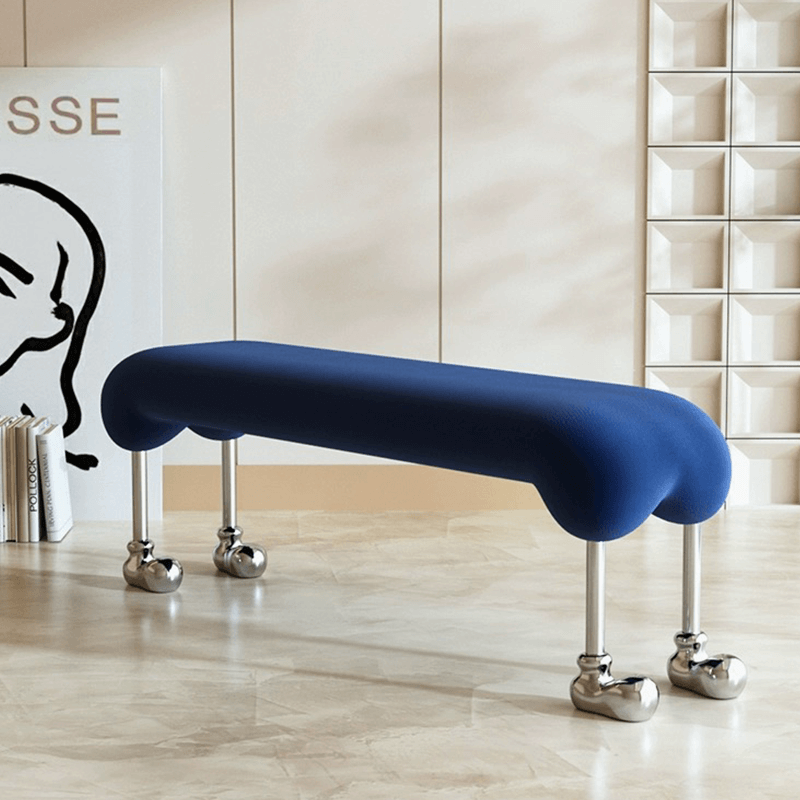 Various color options of the Nordic Pet Style Makeup Bench displayed together, emphasizing its versatility.