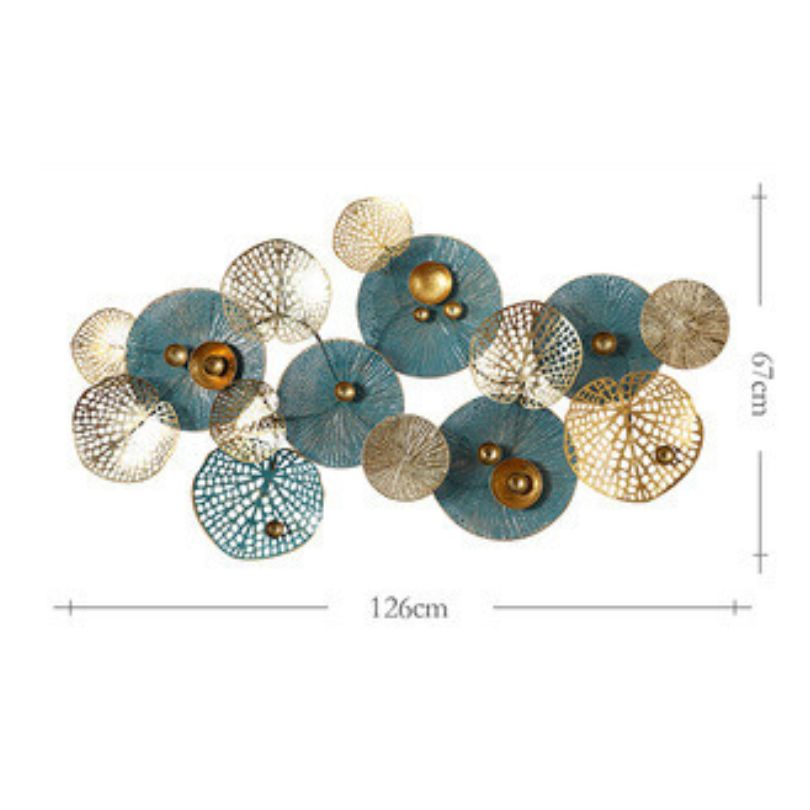 Close-up of the Nordic pendant wall art showcasing its vivid colors and intricate design.
