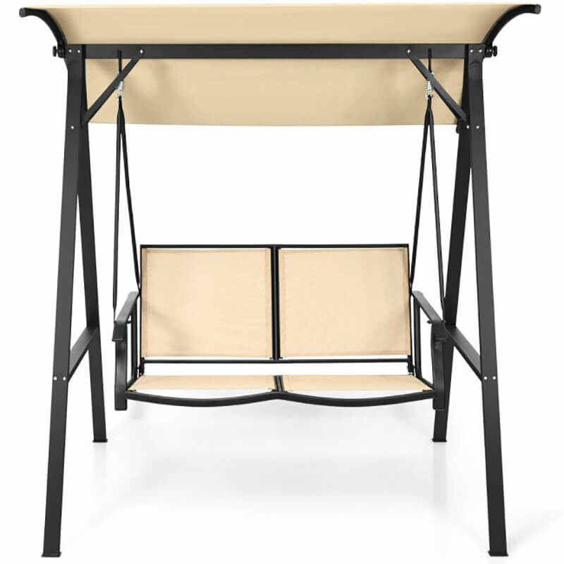 Close-up of the hammocks ergonomic armrests and high backrest for ultimate comfort.