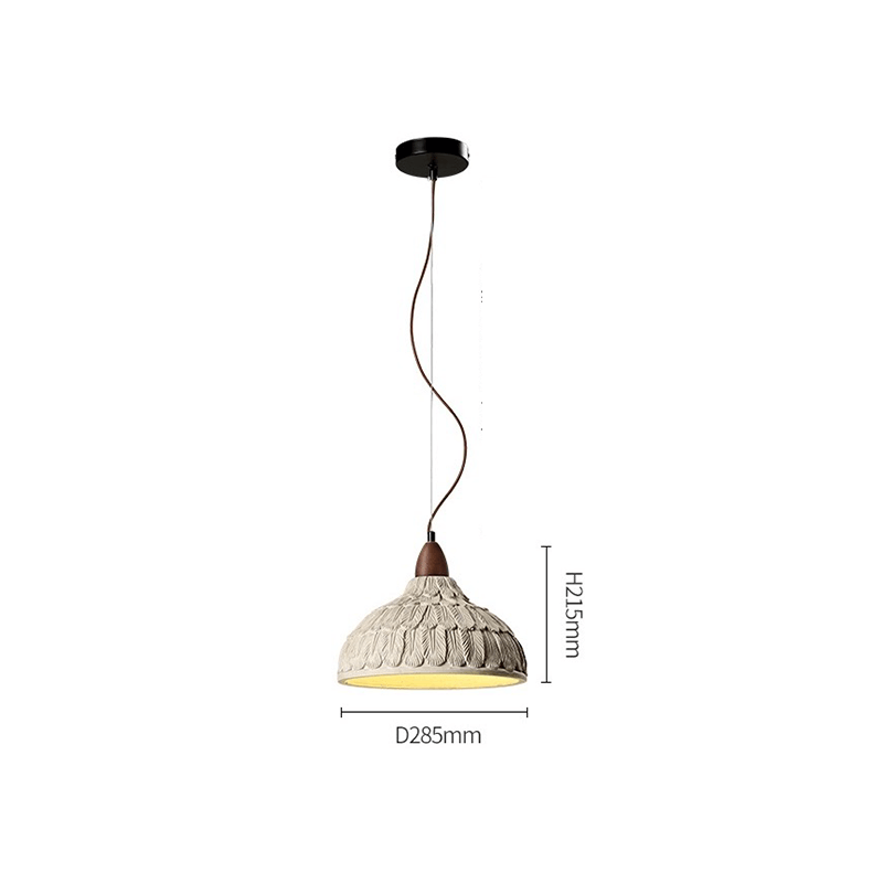 Adjustable rustic ceiling light illuminating a stylish dining area.