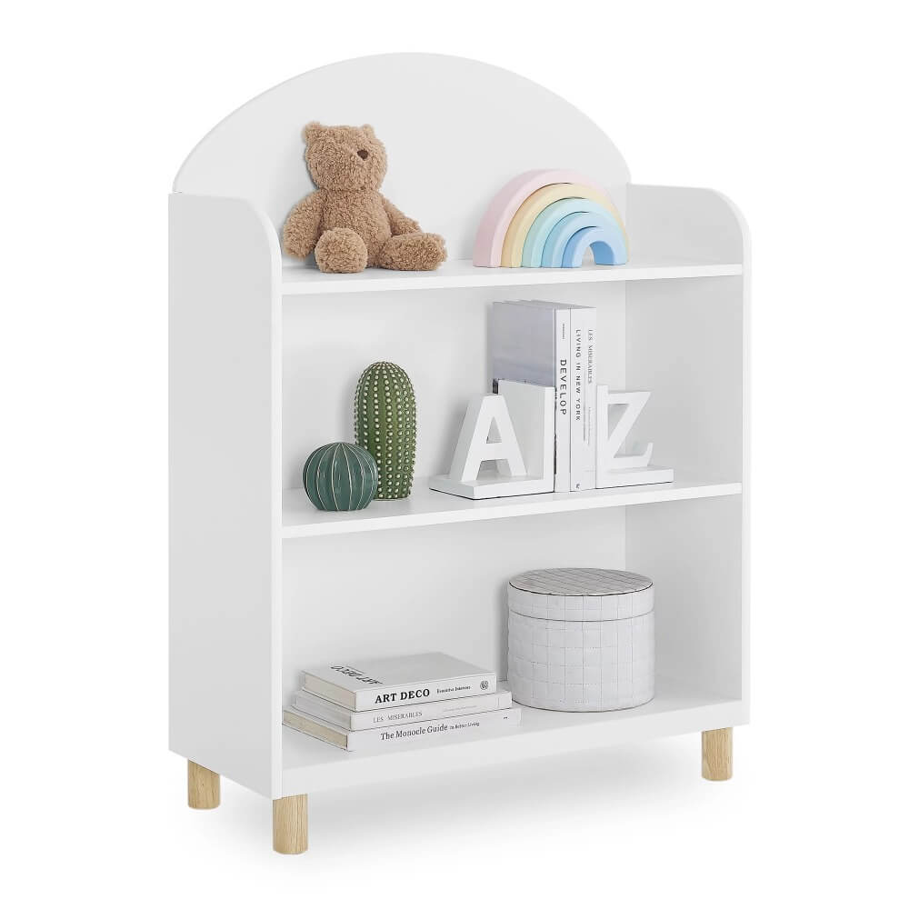 Close-up of the Reese Kids Bookcase highlighting its sturdy construction and modern finish, ideal for young readers.