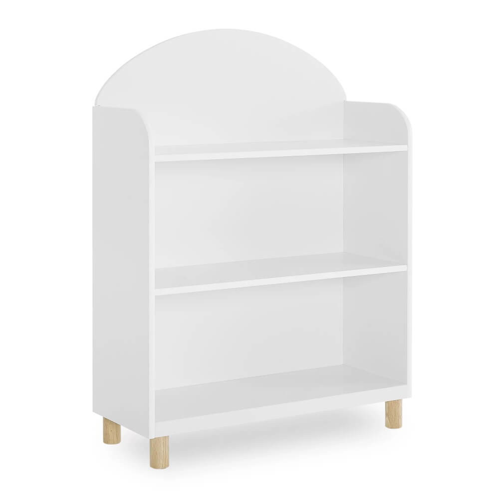 Reese Modern Kids Bookcase styled with decorative items and books, perfect for a stylish childrens room.