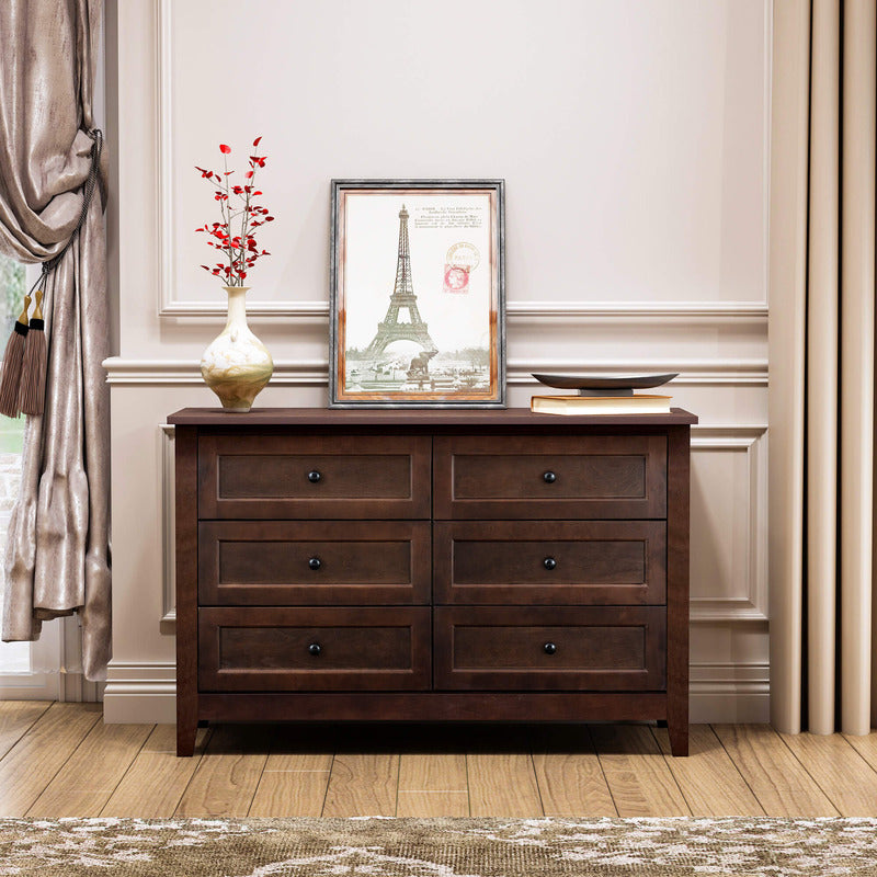 Side angle of the retro cabinet, displaying its spacious drawers and sturdy build.