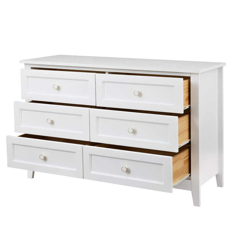 Close-up of the cabinets vintage round handle and smooth white finish, highlighting its quality.