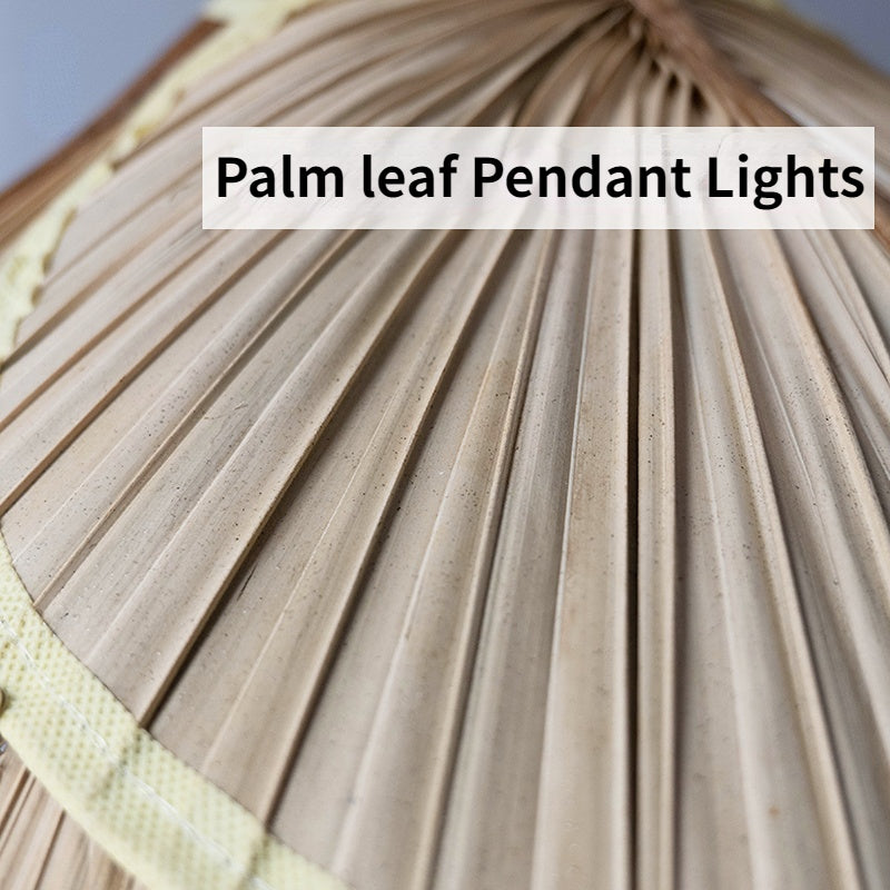 Elegant handmade bamboo pendant light hanging in a cozy living room
