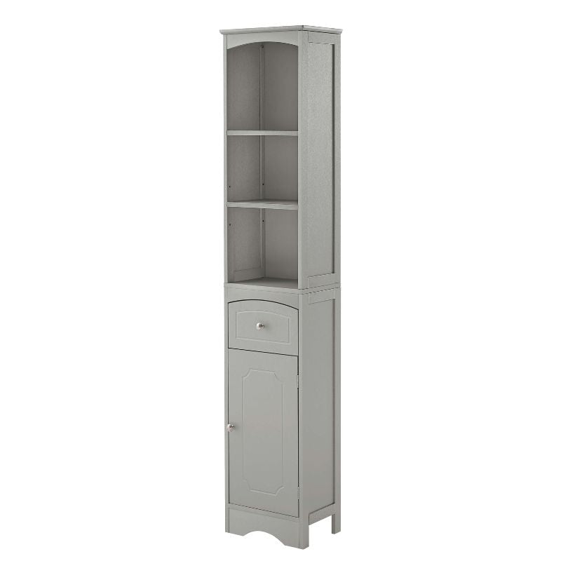 Close-up of the drawer of the best storage cabinet with drawer, highlighting its sleek finish.
