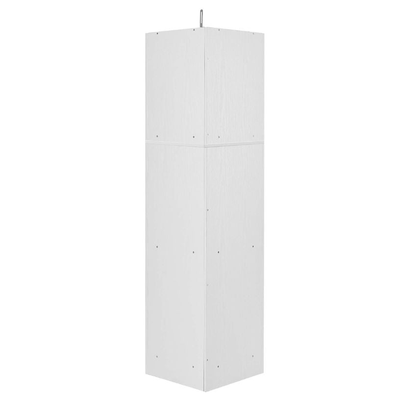 Sleek Tall White Corner Storage Cabinet for Bathrooms - Image 8