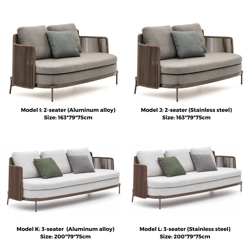 Urban Oasis Outdoor Sofa Set with deep seating ideal for small patios