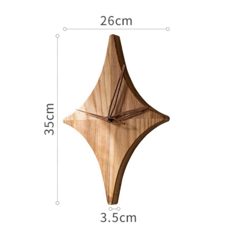 Close-up of the clock face and star design, perfect for adding charm to any room.