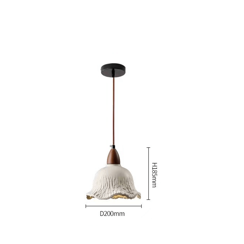 Adjustable hanging lamp for cafes displayed above a rustic wooden table, highlighting its warm glow.