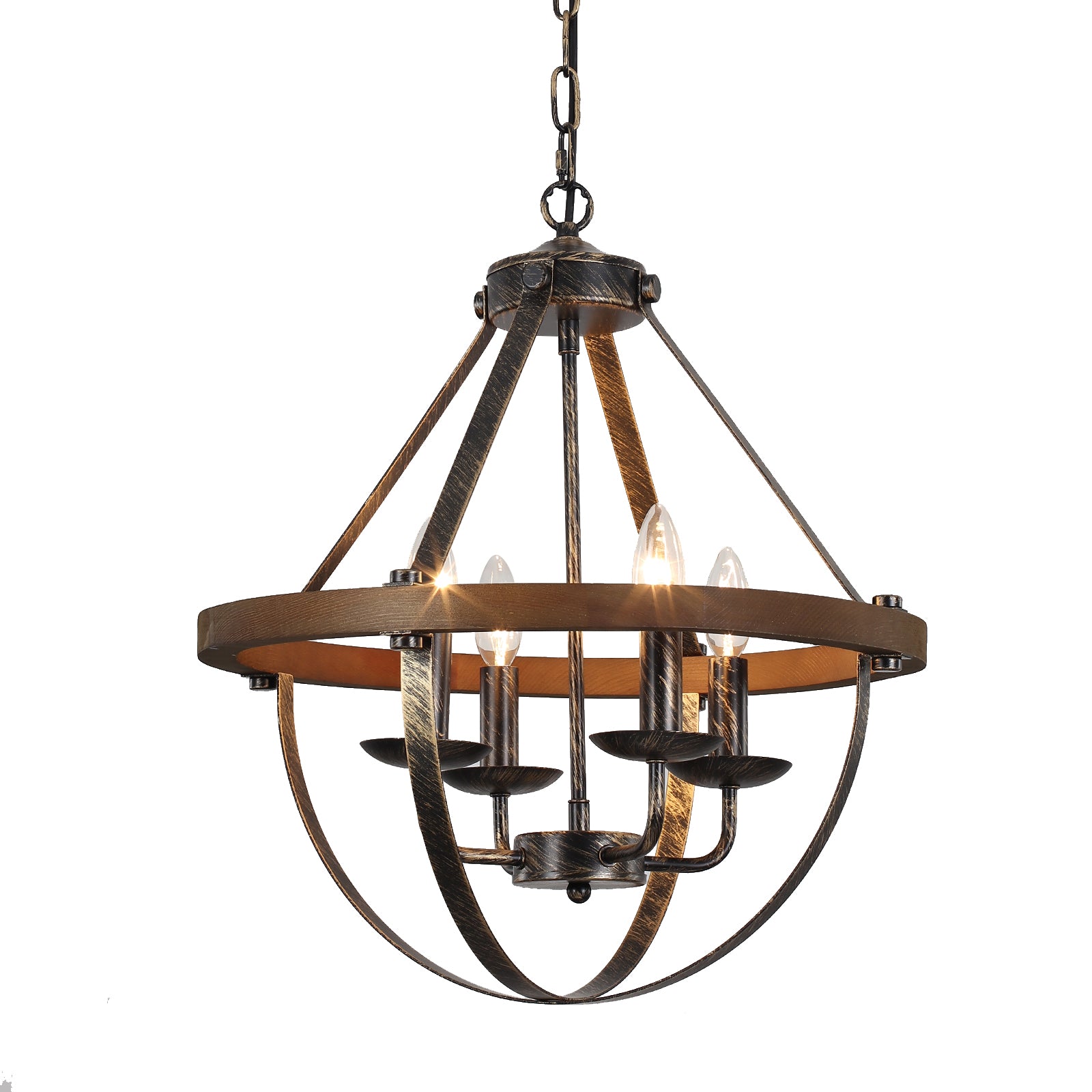 TimberGlow Lantern Pendant – Adjustable Rustic Fir Light - Image 9