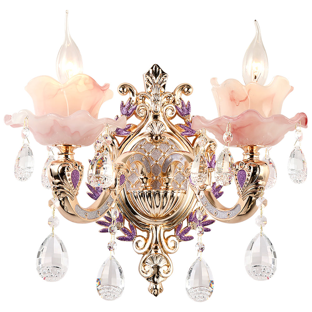 Installation of the wall sconce in a stylish living room setting, enhancing the decor.
