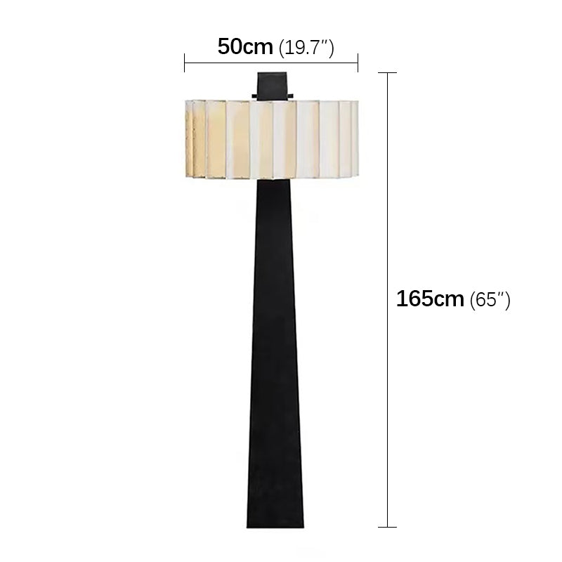 Nordic Elegance LED Standing Floor Lamp illuminating a modern living room decor.