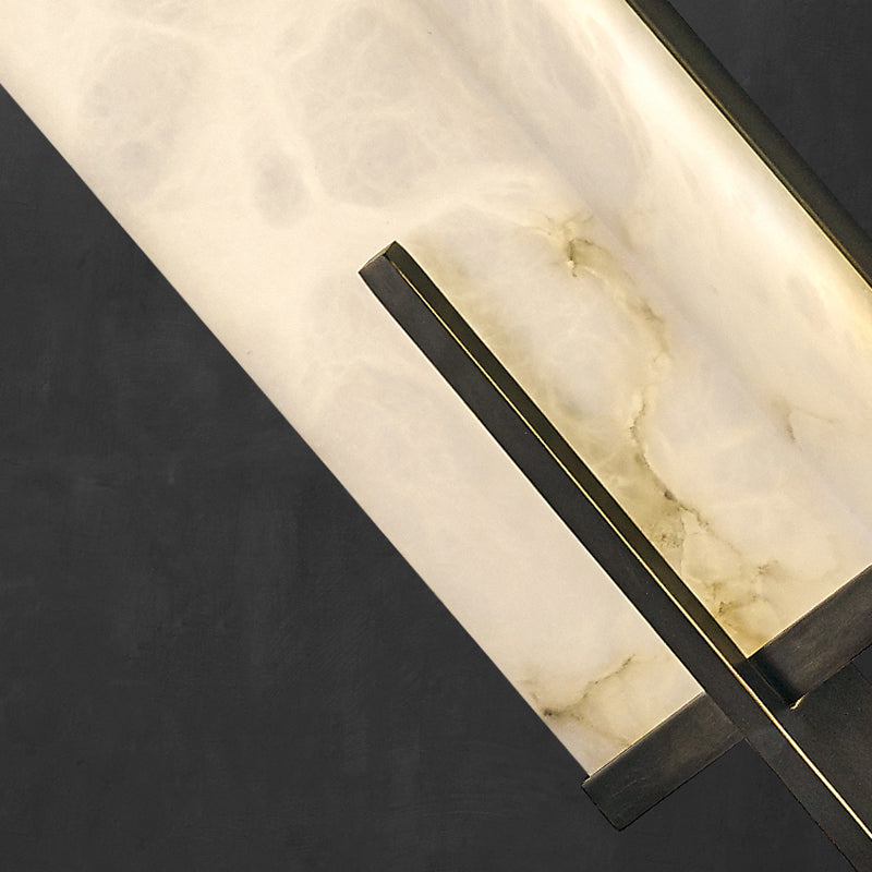 Stylish wall lamp installed on a patio, demonstrating its suitability for outdoor use.