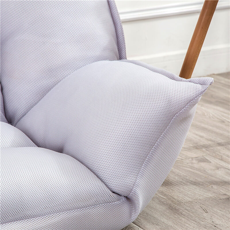 Close-up of the sofa beds fabric texture, highlighting its modern design and comfort.