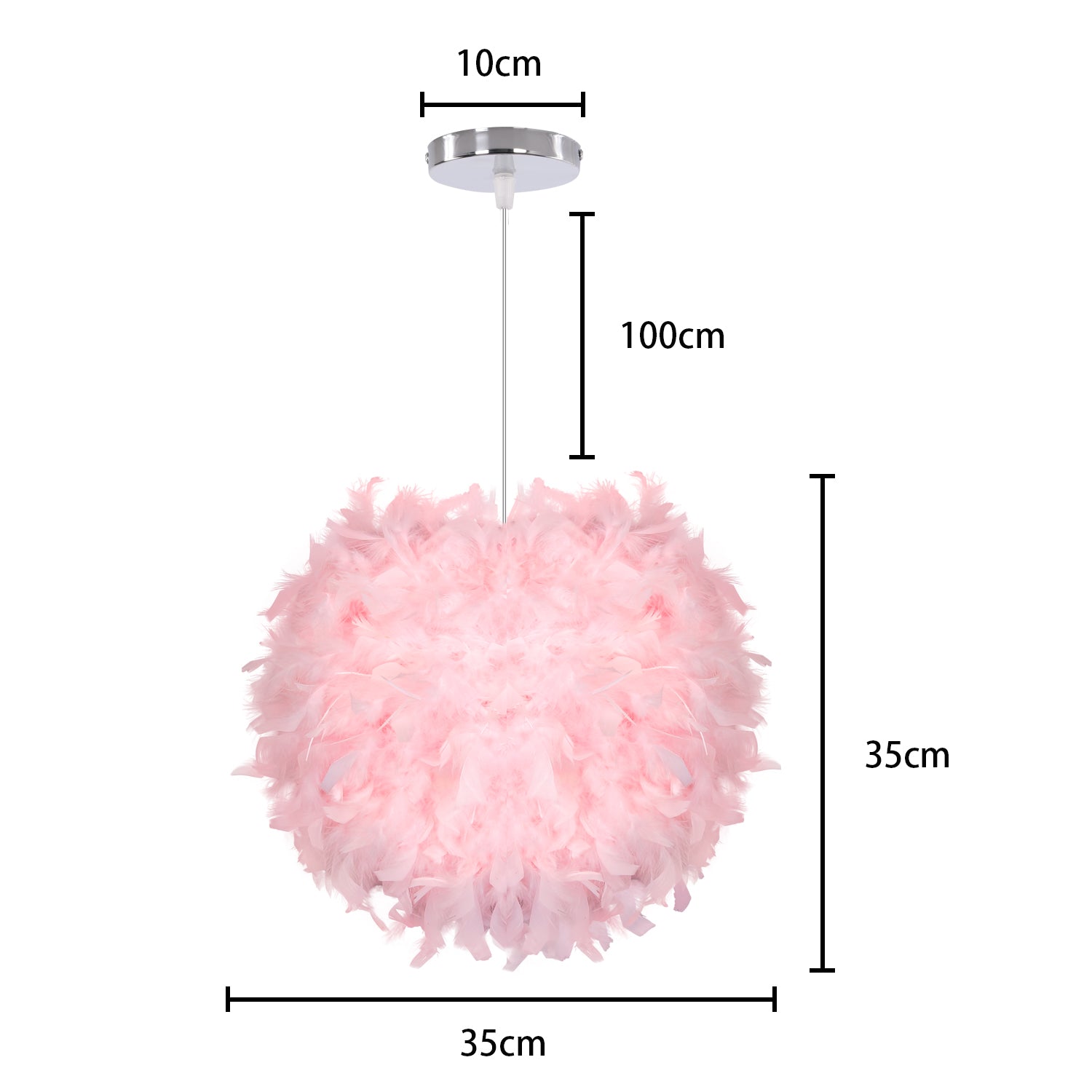 The Elegant LED Fairy Feather Pendant Light showcasing its soft glow in a cozy bedroom.