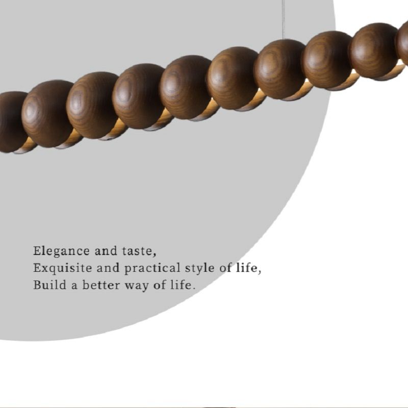 The pendant light illuminating a stylish dining area, creating a warm ambiance.