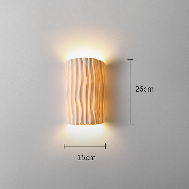 A stylish view of the LED wall lamp in a contemporary bedroom