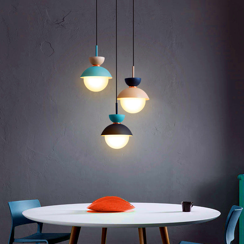 Nordic Macaroon Glass Pendant Light - Image 4