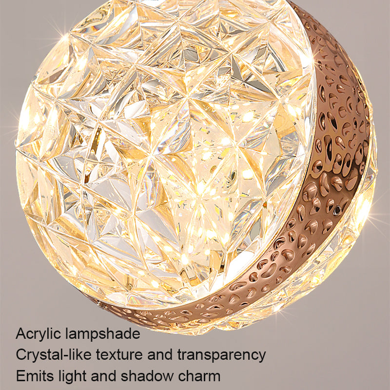 Pendant installed in a modern living room showcasing best led globe light for living room