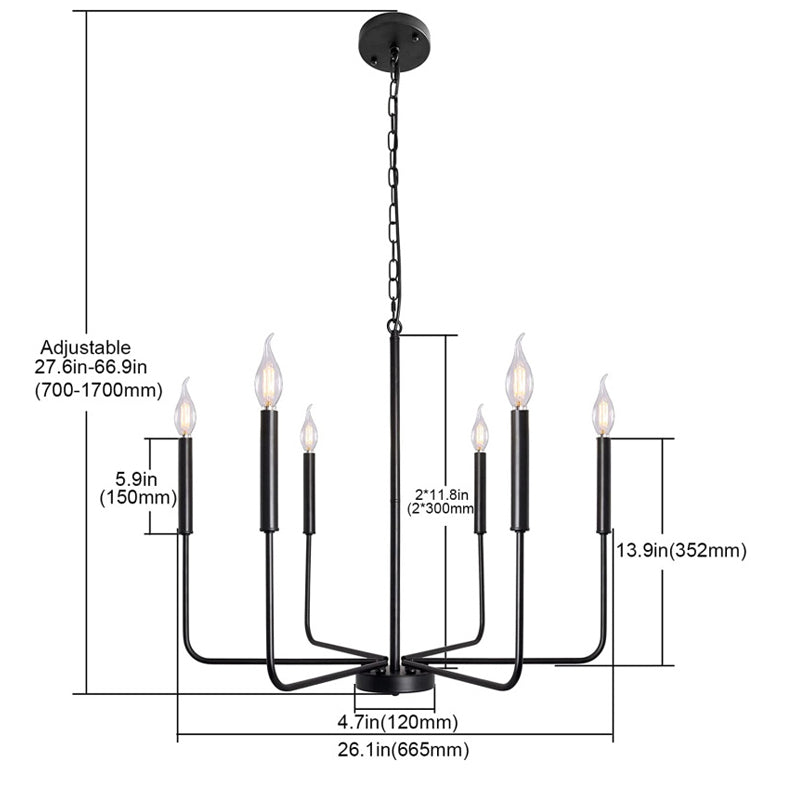 Close-up view of the Rustic Elegance Brass Candle Pendant Light highlighting its candelabra base and design.