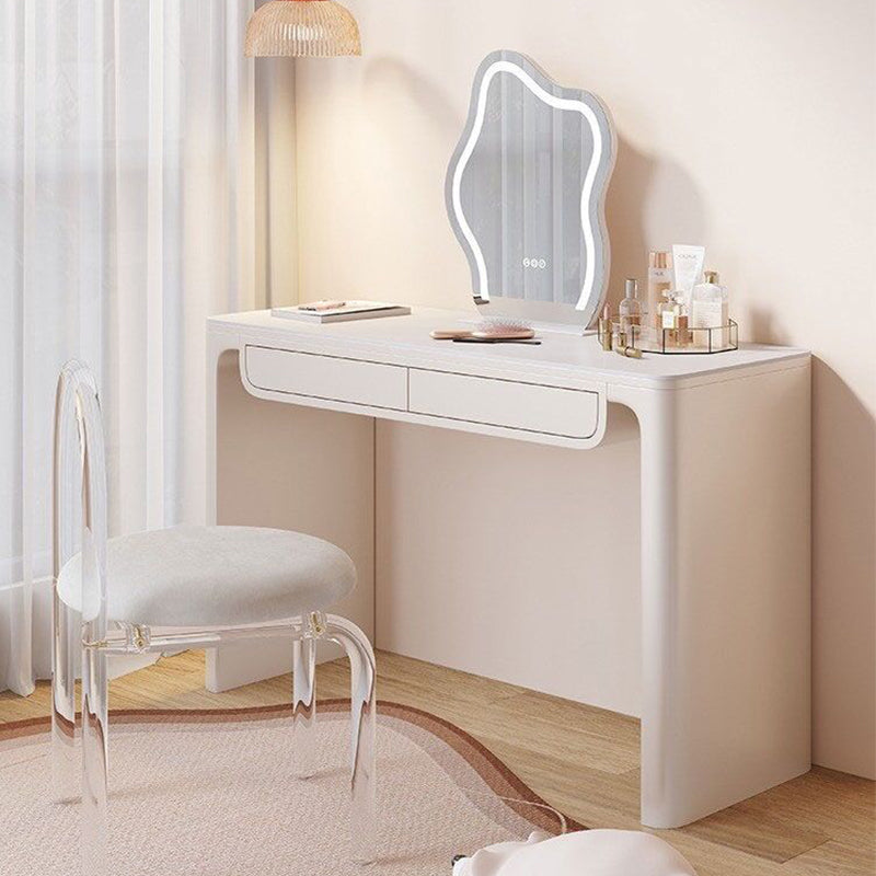Close-up view of the marble vanity top highlighting the glossy finish and elegant design.