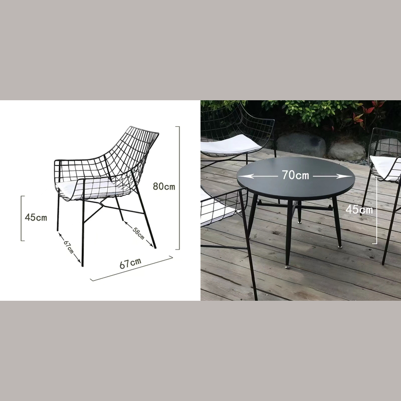 Elegant patio chair made of stainless steel, showcasing its weather-resistant qualities.