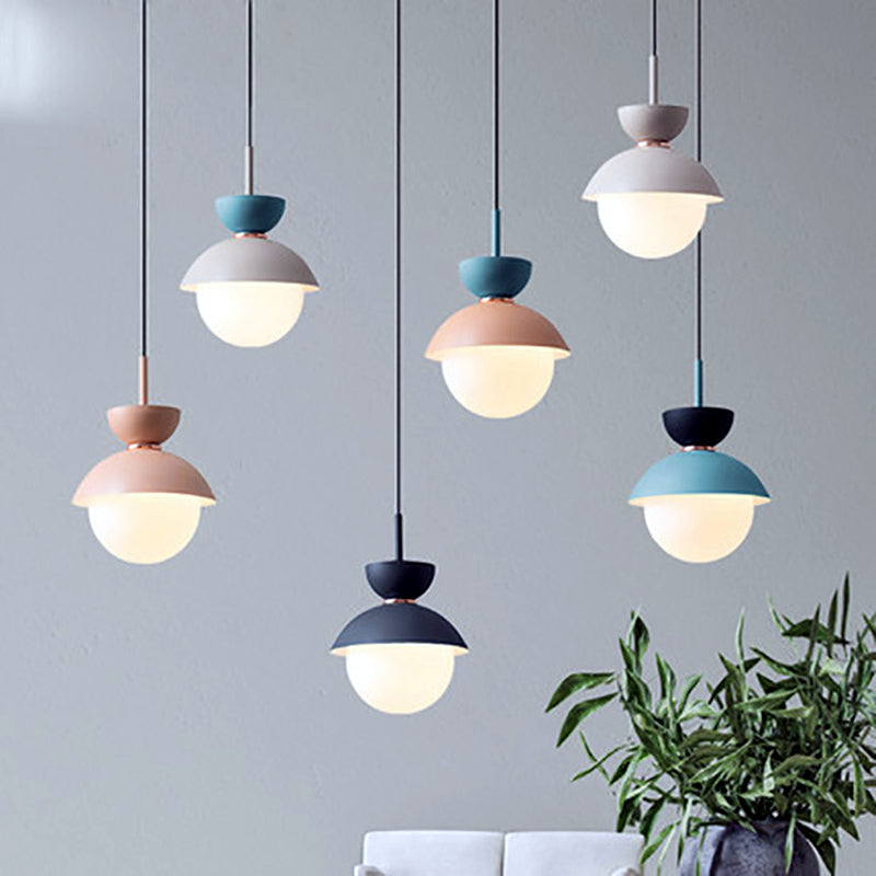 Nordic Macaroon Glass Pendant Light - Image 2
