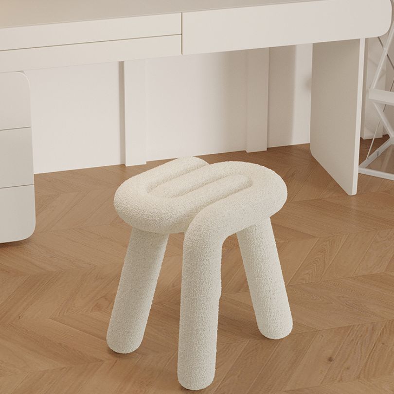 Elegant Betty Velvet Vanity Stool in Blue - perfect for makeup and home decor.