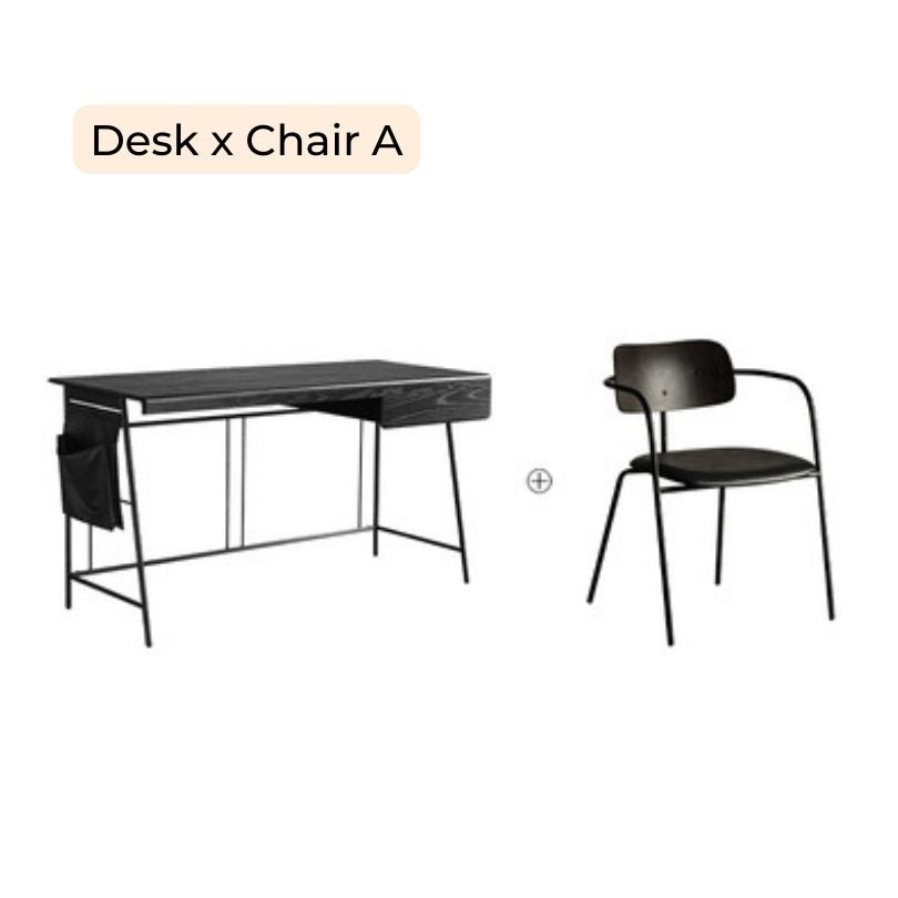 Close-up of the desks rounded edges and silent drawer rails highlighting its modern features.