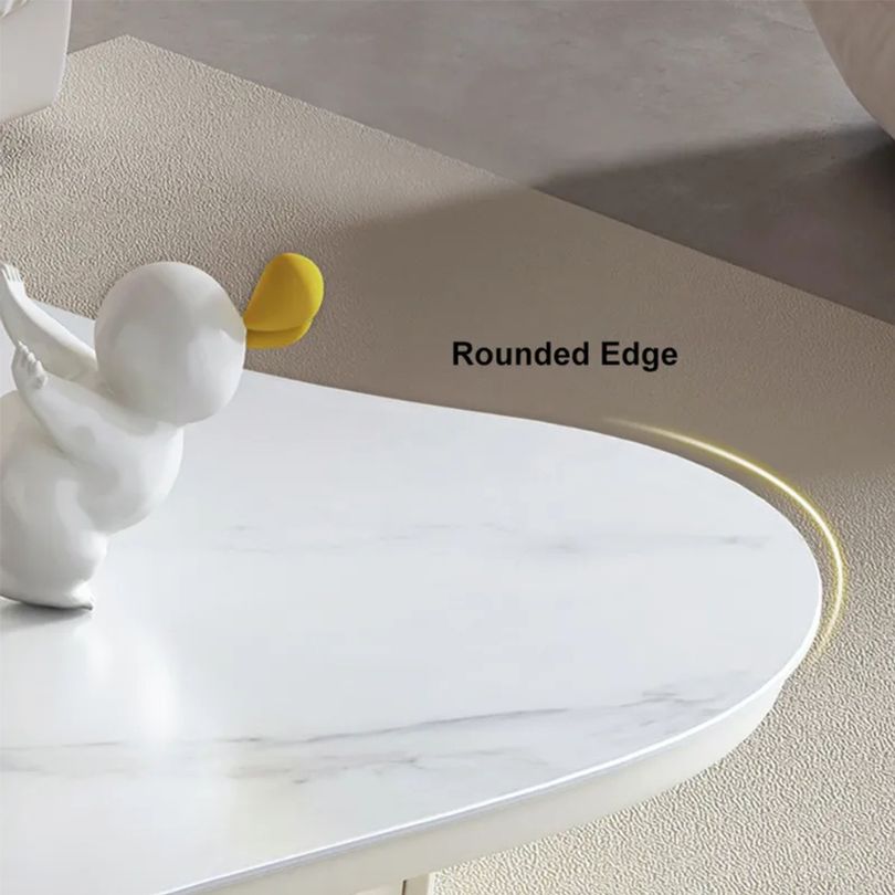 Close-up of the sintered stone surface highlighting its scratch-resistant quality.